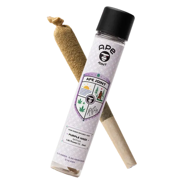 1.3G Hash Rosin + Kief Infused Preroll | Wedding Cake | Indica Dominant