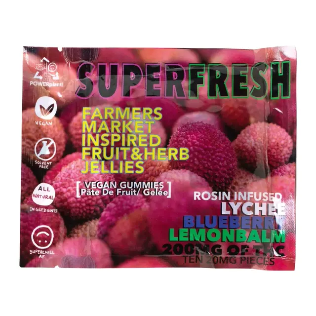 Super Fresh By Super Chill | 200mg Rosin Infused Fruit Jellies | Vegan | Blueberry Lemonade